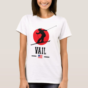 Vail Usa Skigebied Rocky Mountains Amerikaanse Ski T-shirt