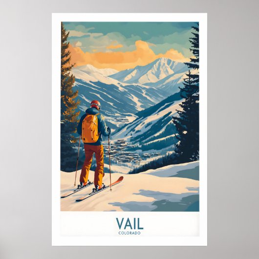 Vail-wandkunst - Colorado-skiposter 1 Poster (Voorkant)