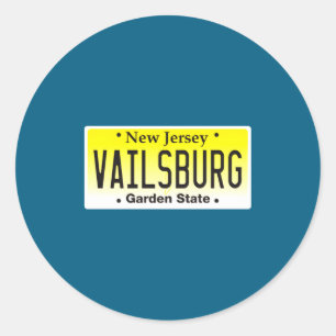 Vailsburg Newark Nj Stad Nieuw Ronde Sticker