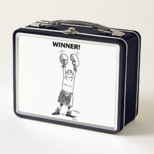 Vainqueur blanc et noir lunchbox