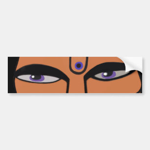 Vaishnava Tiger Eyes Bumpersticker