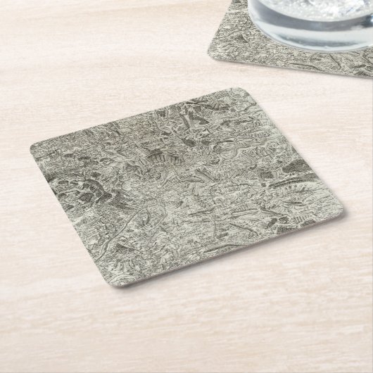 Vaison Vierkante Kartonnen Onderzetter (Schuin)