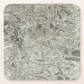 Vaison Vierkante Kartonnen Onderzetter (Voorkant)