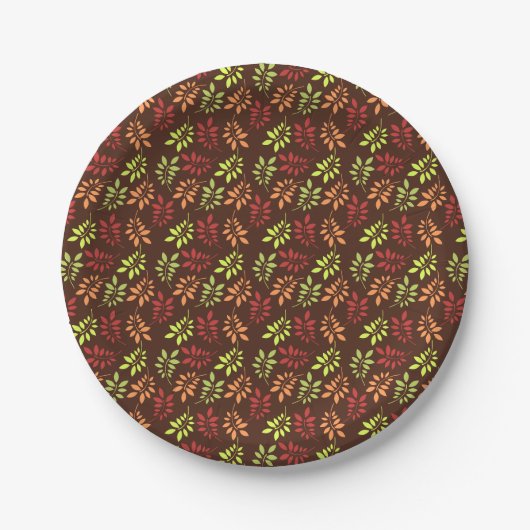 Vaisselle de fête pour feuilles d'automne assiette (Devant)