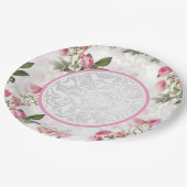 Vaisselle de fête victorienne assiette en papier à (Angle)