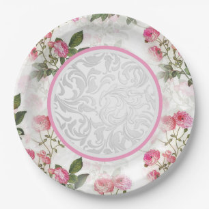 Vaisselle de fête victorienne assiette en papier f