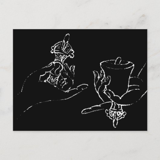 Vajrasattva Mudra Briefkaart (Voorkant)
