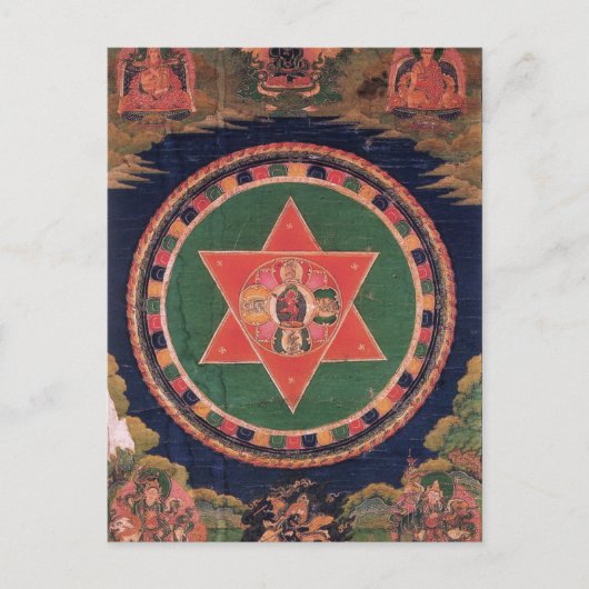 Vajravarahi Vajrayogini Tibetaans boeddhistische M Briefkaart (Voorkant)