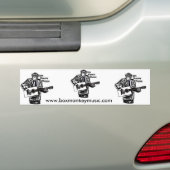 Vak aap Bumpersticker (Op auto)