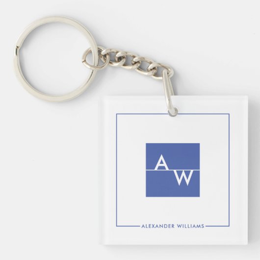 Vak Formele monogrammen Sleutelhanger (voorkant)