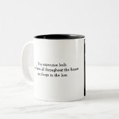 Vak Kat Tweekleurige Koffiemok (Voorkant links)