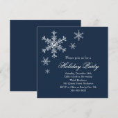 Vakanaal Glamor Party Invitation (marine) Kaart (Voorkant / Achterkant)