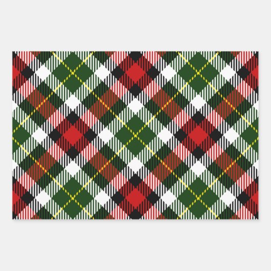 Vakanaal met speldenband Rood groen zwart geel Inpakpapier Vel (Voorkant)