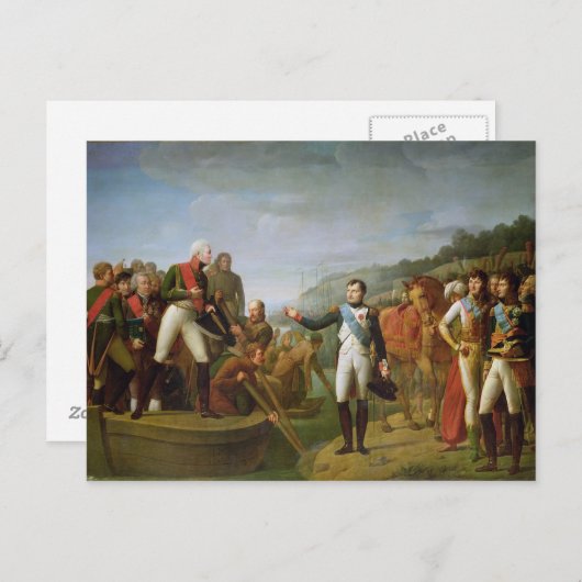 Vakanaal van Napoleon I en Alexander I Briefkaart (Voorkant / Achterkant)