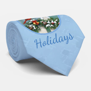 Vakanalen en kerstgarland stropdas