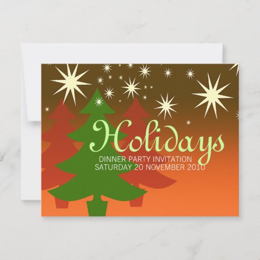 Vakanesboom - Aangepaste kerstinitialen Kaart (Voorkant)