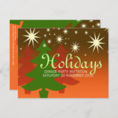 Vakanesboom - Aangepaste kerstinitialen Kaart (Voorkant / Achterkant)