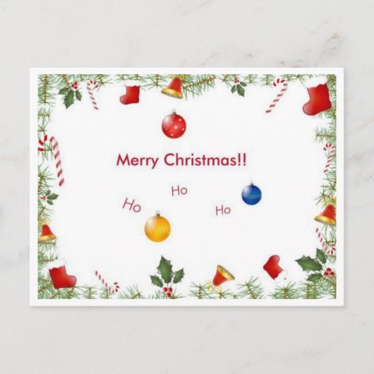 Vakanker Feestdagenkaart (Voorkant)