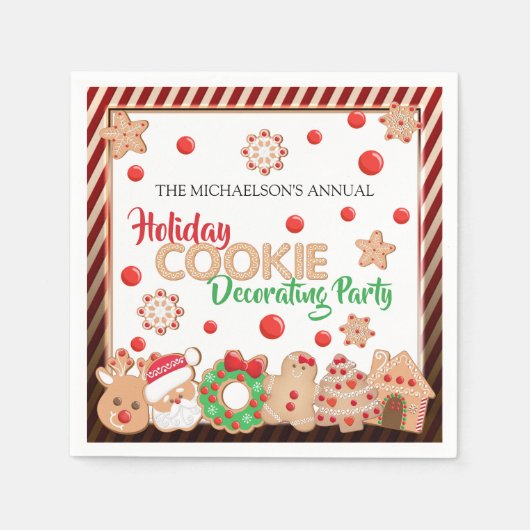 Vakankerkerfeest Koekjesdeeg Servet (Voorkant)