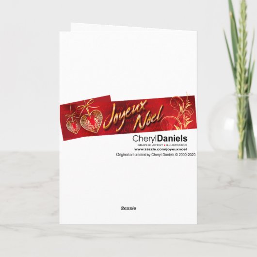 Vakankerkerstkaart Feestdagen Kaart (Achterkant)