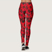 Vakankerrode ventilator Poinsettia Leggings (Achterkant)