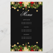 Vakantie 50e verjaardag Programma Gold met menu (Achterkant)