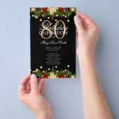 Vakantie 80e verjaardag Party Programma Goud w / M Flyer (Hand)