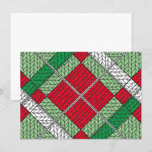 VAKANTIE ARGYLE KNIT 4.5x6.25 Platte Kaart Horizon