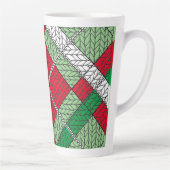 VAKANTIE ARGYLE KNIT Tall Latte Mok (Rechts)