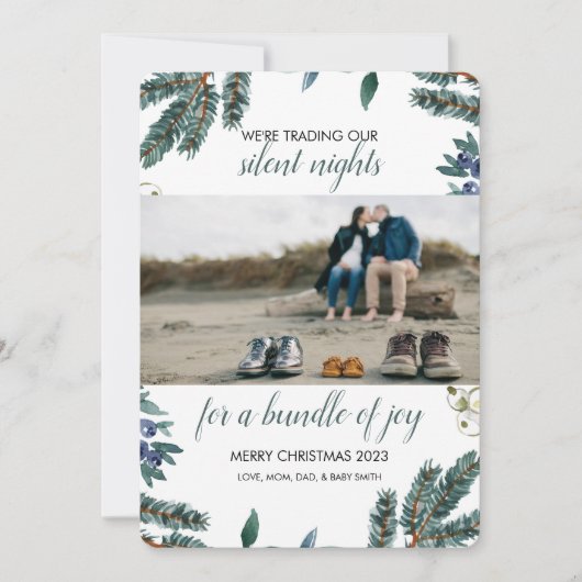 Vakantie baby aankondiging (Voorkant)