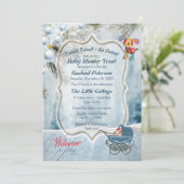 Vakantie Baby Shower Kaart (Staand voorkant)