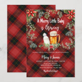 Vakantie Baby shower Uitnodiging (Voorkant / Achterkant)