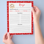 Vakantie Bakken Bundt Cake Recept Pagina Flyer (Hand)