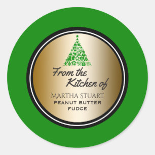 Vakantie Bakken Groen Goud Uit de Keuken van Ronde Sticker