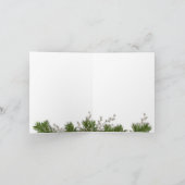 Vakantie Bedankt Needles & Pine | Feestdagen Kaart (Binnen)