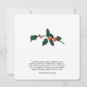 Vakantie Bedrijfs QR Code Kerstmis Kaart (Achterkant)