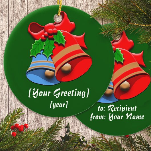 Vakantie Bells Kerstmis Keramisch Ornament