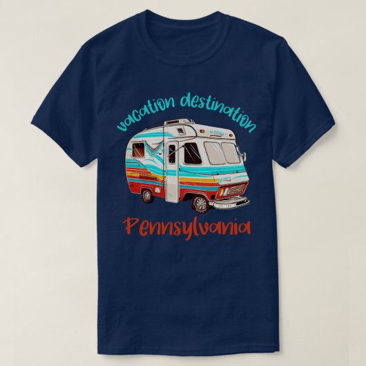 Vakantie bestemming Pennsylvania T-shirt (Design voorkant)