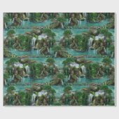 Vakantie bij het Magical Fantasy Lake Cadeaupapier (Vlak)