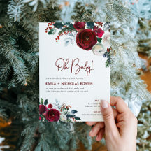Vakantie Bloemen Baby shower per Mail Invitation