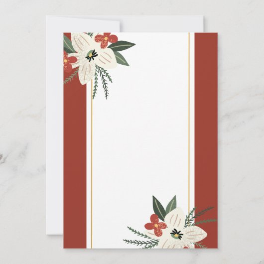 Vakantie Bloemenkrans 40ste Verjaardagsfeest Kaart (Achterkant)