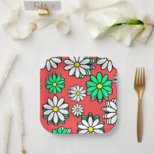 Vakantie Bloom: Feestelijke Rode & Groene Papier B