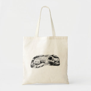 Vakantie boodschappen met Watchful Terrier Tote Bag