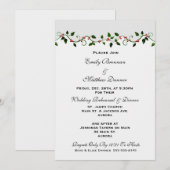 Vakantie bruiloft repetitie diner uitnodiging (Voorkant / Achterkant)