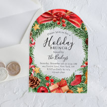 Vakantie Brunch Chic Bloemen Kerstfeest