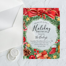 Vakantie Brunch Chic Bloemen Kerstfeest