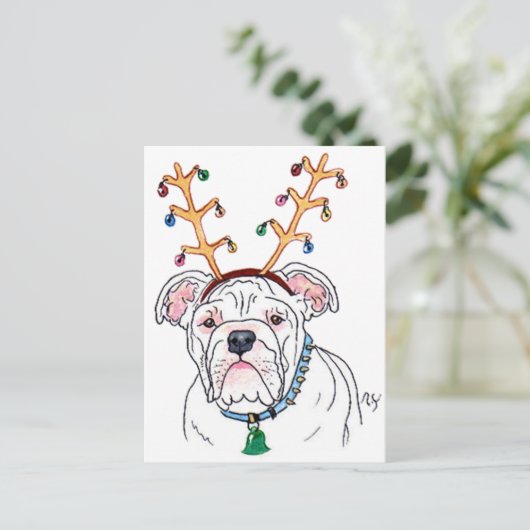 Vakantie Bulldog Briefkaarten (Staand voorkant)