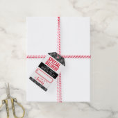 VAKANTIE CADEAU LABEL speciale levering van santa  Cadeaulabel (Met Touw)