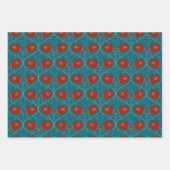 Vakantie cadeau wrap trio inpakpapier vel (Voorkant 2)