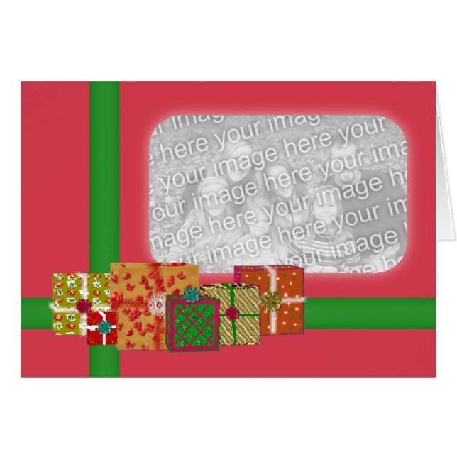 Vakantie cadeaus fotokaart (Voorkant Horizontaal)